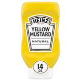 Heinz Yellow Mustard, 20 oz Bottle – Outdoor Grilling Staple for Hamburgers, Pretzels, and Vegan Dogs on the Patio