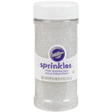 Wilton 8oz White Edible Sparkle Sugar – Valentine's Day and Christmas Gift for Home Baking Lovers