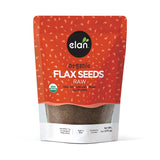 Elan Organic Flax Seed, 9.7 oz Resealable Pack of 2 – High-Fiber Whole Seeds for Conscious Wellness Kitchens