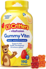 L'il Critters Gummy Vites – Children Wellness Vitamin Routine, 5 Fruity Flavors, 190 Gummies
