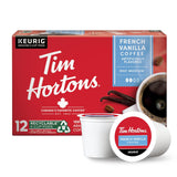 Tim Hortons French Vanilla Coffee, Keurig-Compatible K-Cups – Hand-Selected Beans, Refined Flavor, 12ct