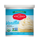 Miss Jones Baking Plant-Based Vanilla Frosting for Health-Conscious Bakers, Organic Buttercream