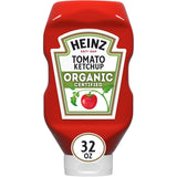 Heinz Organic Tomato Ketchup for Clean-Eating Households, Non-GMO Bottled Condiment for Healthy Meal Prep