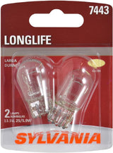 SYLVANIA 7443 Long Life Miniature Bulb 2-Pack to Minimize Downtime on Daily Driver Maintenance