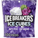 ICE BREAKERS Ice Cubes Gum Pouch – 100-Piece Sugar-Free Party Favor for Birthday Tables