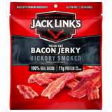 Jack Link's Bacon Jerky, Hickory Smoked – 27g Protein Meal Replacement for Gym Bag and Post Workout Recovery