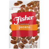 Fisher Praline Pecans, Resealable 5.5 oz Pouch — Better-for-You Indulgent Snack for Trail Mix, Salads and Mindful Eating