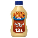 Kraft Chipotle Aioli 12 fl oz Aioli-Style Sauce — Travel-Friendly Condiment for Road Trips, Backyard Cookouts, and Deck Dinners