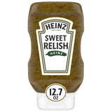 Heinz Sweet Relish 12.7 fl oz Bottle – Thick Tangy Topping for Hot Dogs at Outdoor Cookouts
