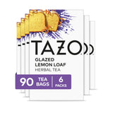 TAZO Dessert Delights Glazed Lemon Loaf – Long-Lasting Lemon and Vanilla Aroma for Mood Setting, 180 Bags