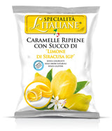 Serra Le Italiane, Artisan Italian Lemon Candy in Lemon Syrup – Elevated Countertop Display Jar for the Refined Gourmet Pantry