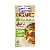 Kitchen Basics Organic Vegetable Stock – Clean-Label Cooking Liquid for Intentional Home Cooking, 32 oz