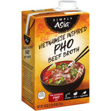 Simply Asia Vietnamese Inspired Pho Beef Broth – 26 fl oz Shelf-Stable Broth Carton for Efficient Home Kitchen Workflows