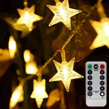 Homeleo Star String Lights for Kids Play Tent & Bedroom, Warm White Battery LED Lights with Remote & Timer