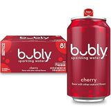 bubly Sparkling Water Blackberry – Galentine Valentine and Holiday Present for Women Who Love Better for You Bubbly, Pack of 8
