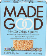 MadeGood Vanilla Crispy Squares – Pre-Workout Bar for the Gym Bag and Commute