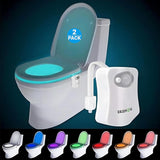 ZEZHOU Toilet Bowl Night Light – Ambient Bathroom Decor LED for Master and Guest Bath, Novelty Housewarming Party Accessory