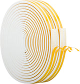 CloudBuyer Non-Toxic EPDM Window Seal for Pet-Friendly Homes, 33Ft White D-Type Door Strip With Aging-Resistant Rubber