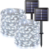 JMEXSUSS Cool-to-Touch Solar Fairy Lights 2 Pack, Pet-Safe Outdoor and Indoor Lighting with No Fire Risk and Auto Dusk Sensor