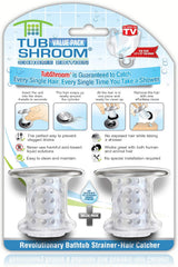 TubShroom Simple Drain Protector for Bathtubs - Single Mushroom-Shaped Piece, Wipe-Clean Design for Intentional Homes