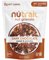 NuTrail Gluten Free Granola – Packable Crunchy Snack for Backpacking and Day Hikes, Dark Chocolate 8 oz