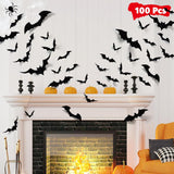 LUDILO Spooky Bat Wall Décor – Child-Friendly Carnival Decoration for School Gym