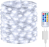 Aurora Glow Fairy Lights – Simple 8 Mode String for Minimalist Bedroom, Neutral Tones, and Effortless Setup