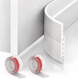 Suptikes Door Sweep for Bedtime Wind-Down, Self-Adhesive Silicone Draft Guard for Bedroom