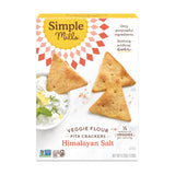 Simple Mills Veggie Pita Crackers Variety 2-Pack – Gluten-Free, Vegan Crackers for Lunchboxes, Road Trips, and Snack Drawers