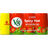 V8 Spicy Hot 100% Vegetable Juice – Grab-and-Go Gym Bag Drink for Trail Hikes and Park Workouts