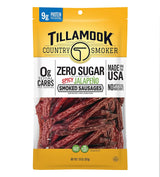 Tillamook Country Smoker Zero Sugar Smoked Sausage Sticks – Keto Snack for Low-Carb Wellness Routine, 9g Protein Pantry Pack