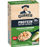 Quaker Protein Instant Oatmeal Apple Cinnamon – Pre-Work Fuel for Commuters Who Need Sustained Morning Energy