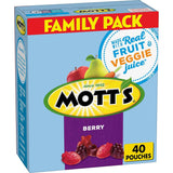 Mott's Berry Chewy Fruit Snacks Holiday Gift – Thoughtful Seasonal Treat for Grandparents to Share with Grandchildren, 40 Pouch Pack