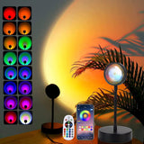 AuroraBeam Sunset Projector – Yoga Corner and Mindfulness Mood Lighting, Timer and App Control
