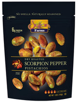 Setton Farms Trinidad Scorpion Pistachio Bites – Mess-Free Spicy Snack for Patio Gatherings and Picnics