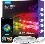 Govee RGBIC LED Strip Lights – Cozy Apartment Mood Lighting Behind TV and Headboard, App Customizable, 32.8ft