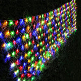 LJLNION Warm White Net Lights – Aesthetic 360 LED Drape for Fireplace Mantels, Staircases, and Holiday Vignettes