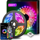 Nexillumi Dimmable LED Strip Lights with Timer – Soothing Color Changing Mood Lighting for Yoga, Meditation and Bath Time