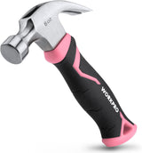 WORKPRO Pink Ribbon Hammer with Anti-Vibration Grip – Joint-Friendly DIY for Aging Adults and Arthritis Sufferers