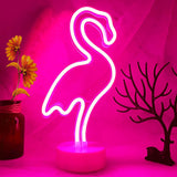 Tropical Flamingo Neon Light – Holiday Gift for Mom and Female Friends, Wall Tabletop Decor with Warm Glow