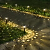 Reliable Solar Stake Lights for Safer Nighttime Navigation, IP44 Waterproof Walkway Marker Set of 10