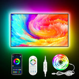 Daymeet RGBICW LED Strip Lights – Designer-Grade Bedroom Ambiance, Dimmable Smart Decor for Dorm & Studio