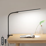 Lepro Minimalist Clamp Lamp for Modern Home Offices, USB Powered Non-Glare Light with Slim Profile