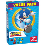 Sonic The Hedgehog Fruit Flavored Snacks – Sealed On the Go Snack Pouches for Picnics and Day Trips with Kids, 22 Ct
