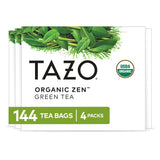 TAZO Organic Zen Green Green Tea — Clean-Label Organic Tea for Intentional Kitchens, Bulk 4-Box Pack