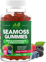Mixed Berry Sea Moss Gummies - Compact Bottle Design for the Minimalist Supplement Shelf