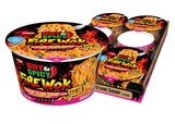 Nissin Hot & Spicy Fire Wok Sizzlin' Rich Pork – Effortless Single-Bowl Dinner, Microwave to Table in 6 Minutes