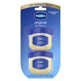 Vaseline Petroleum Jelly Mini Tins 2 Pack – Kid-Friendly Hydration for Backpacks, Lunchboxes, and Bedrooms, 0.5 oz