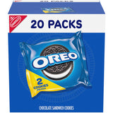 OREO Chocolate Creme Cookies Snack Packs – Blue-Themed Party Favors and Baby Shower Cotillon Treats, 20-Count Box