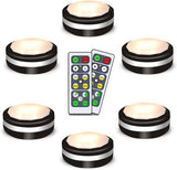 Starxing Wireless Puck Lights – Tool-Free Under Shelf Lighting for Clutter-Free Apartments, Remote Control